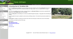 Desktop Screenshot of campjohnson.org